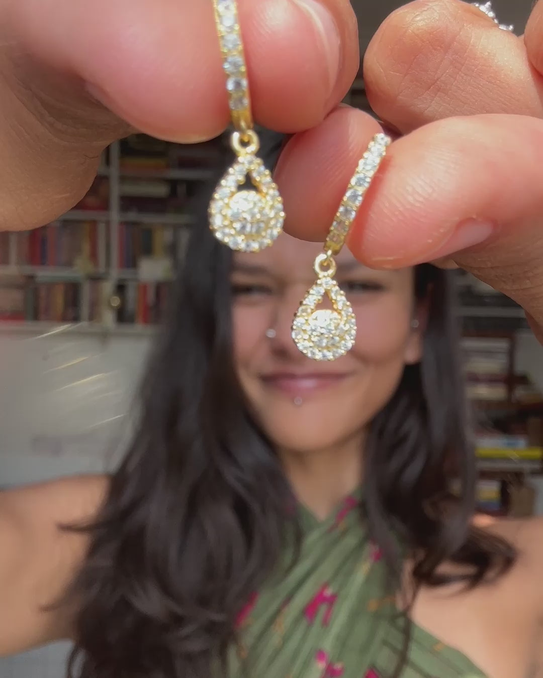 Jashn Charm Hoop Earrings