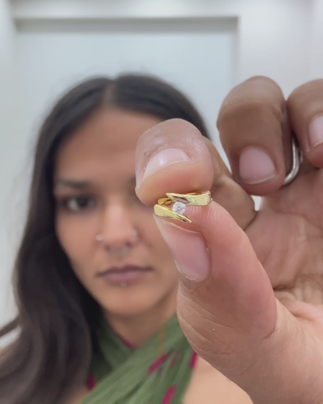 Orbit Zirconia Hoops Earrings