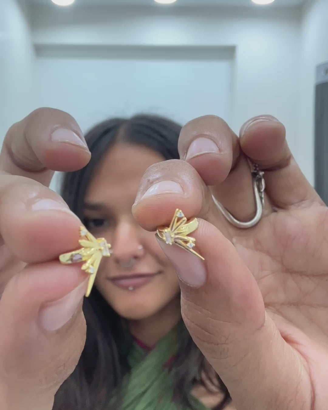 Patakha Cluster Hoop Earrings