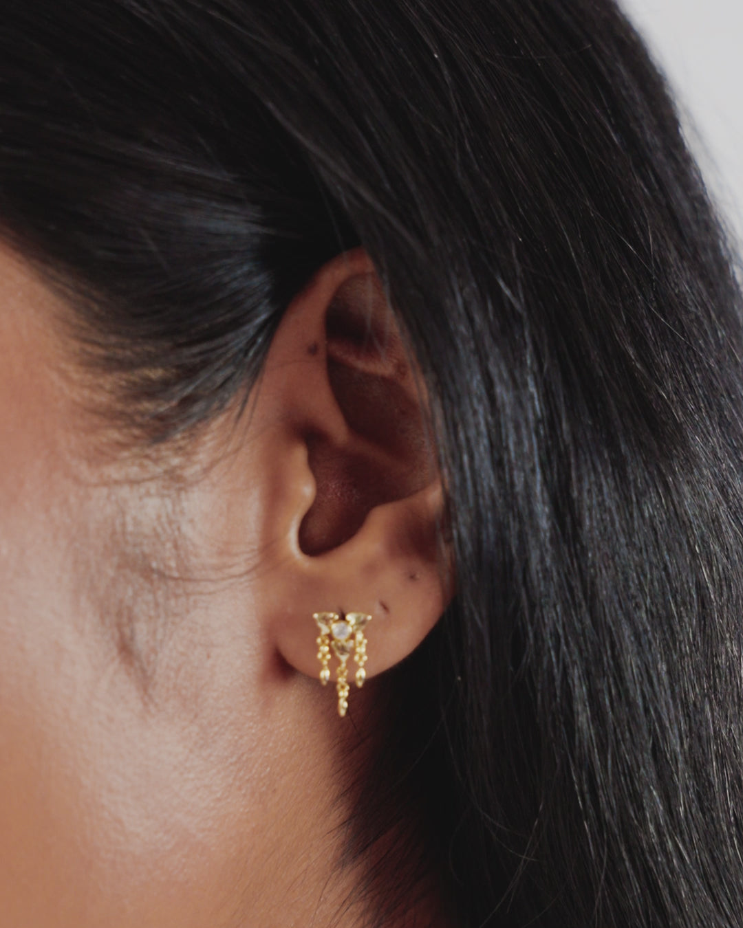 Kali Fringe Flatback Studs