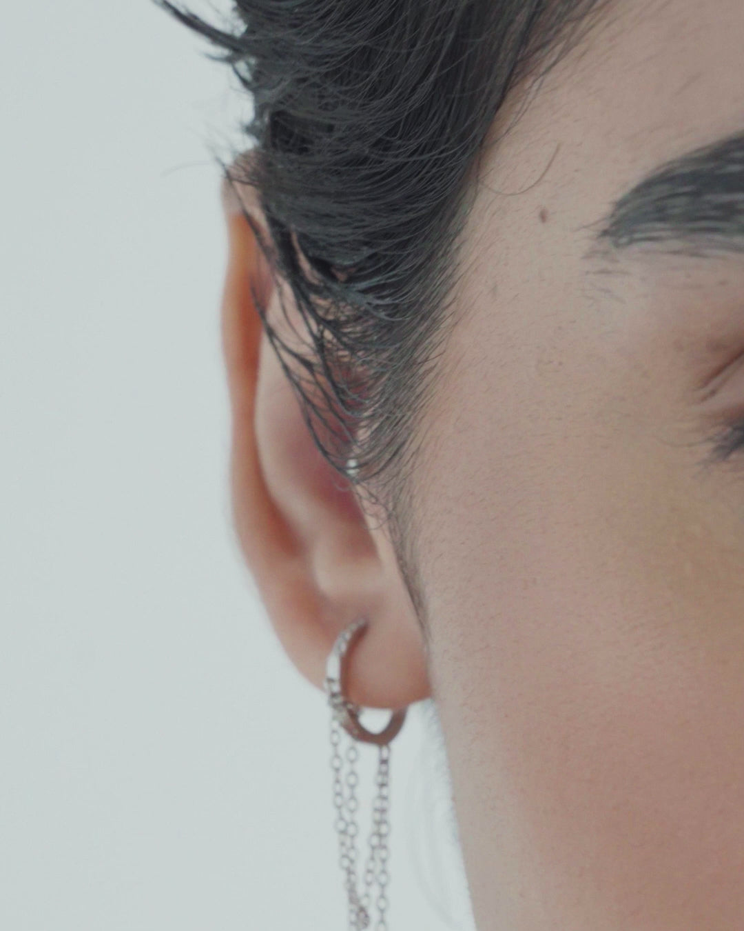 Statement Double Chain Hoop Earrings