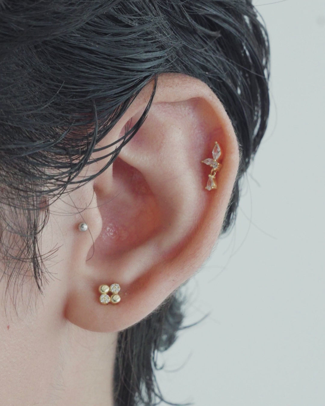 Mosaic Flatback Earrings