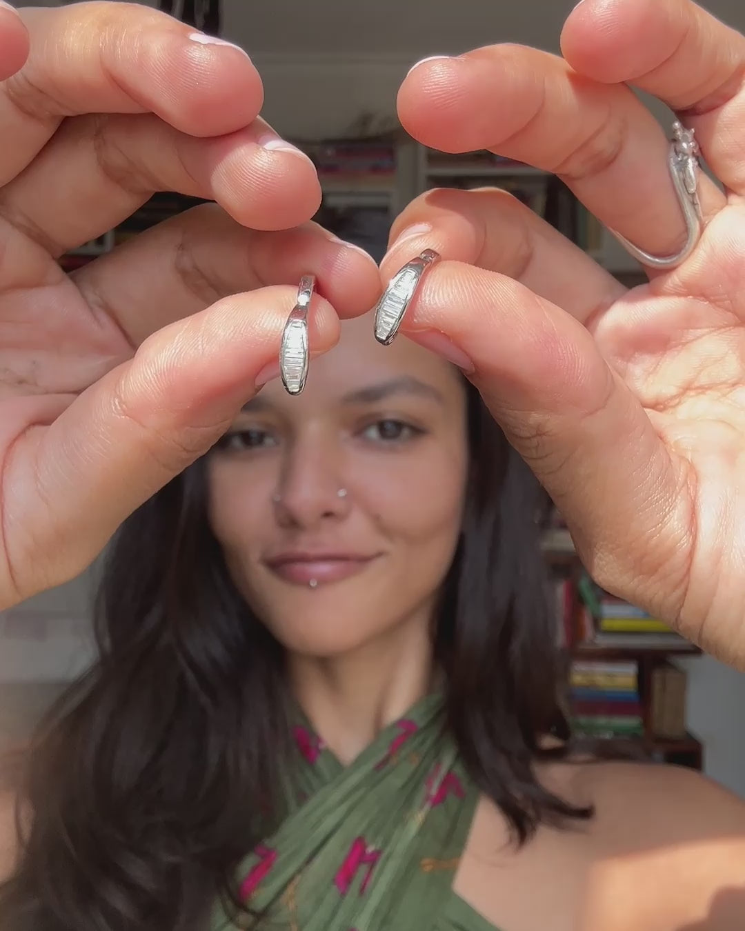 Luna Wave Hoop Earrings