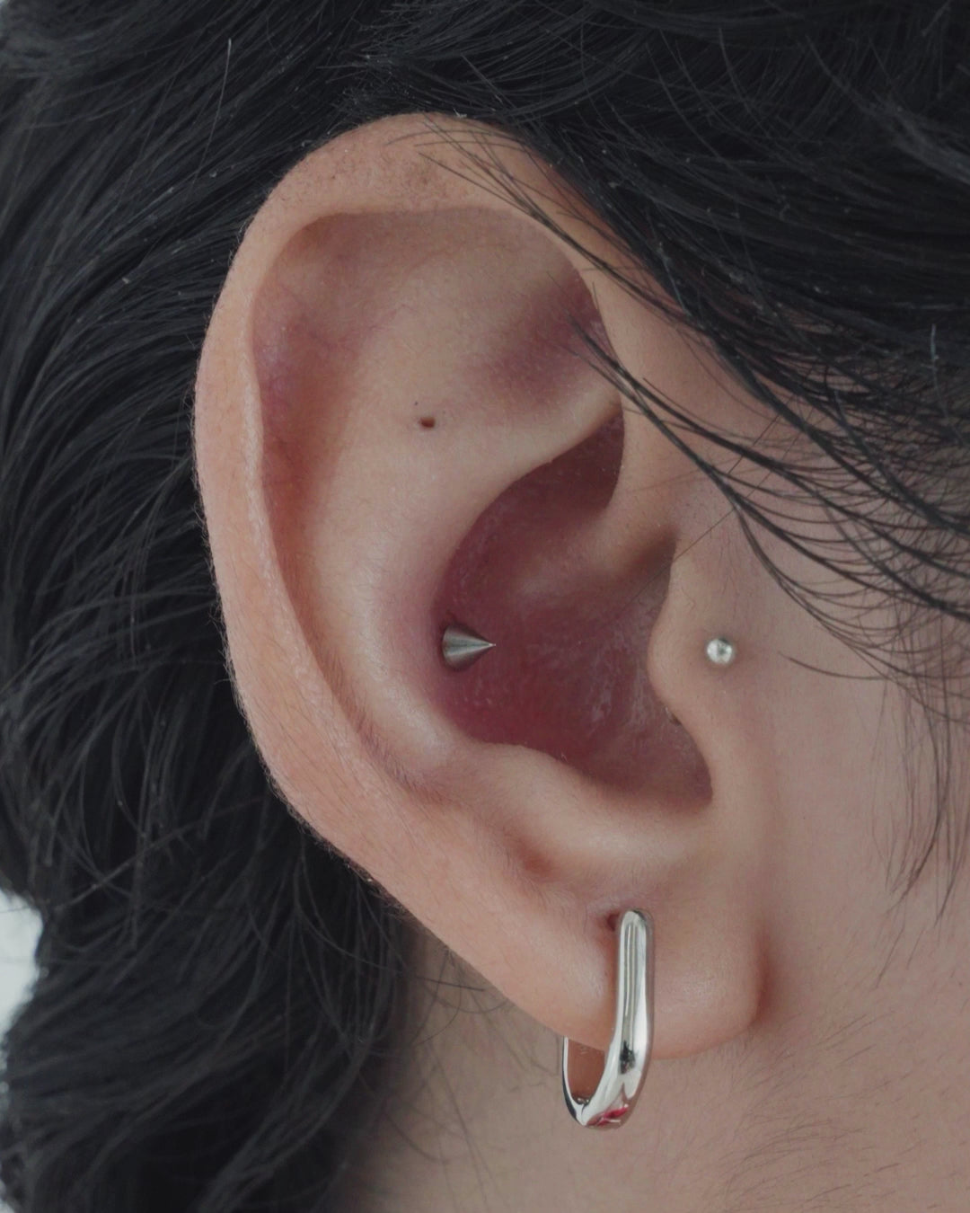 Minimalist U Shape Huggee Hoop Earrings