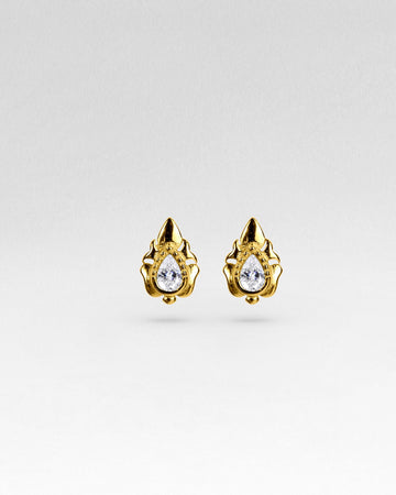 Agni Flatback Bezel Stud