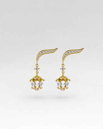 Moti Jhumka Earrings