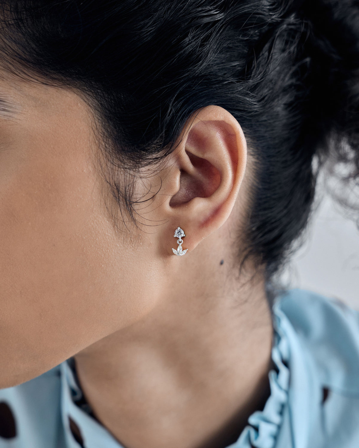 Vega Marquise Flatback Earrings