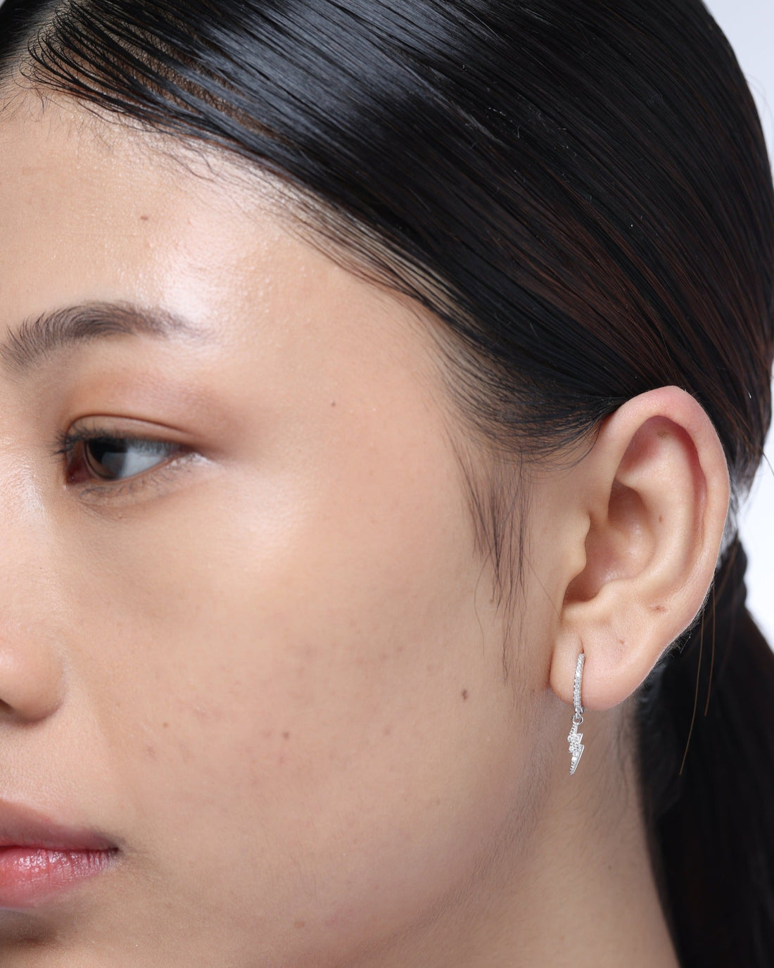 Thunder Charm Hoop Earrings