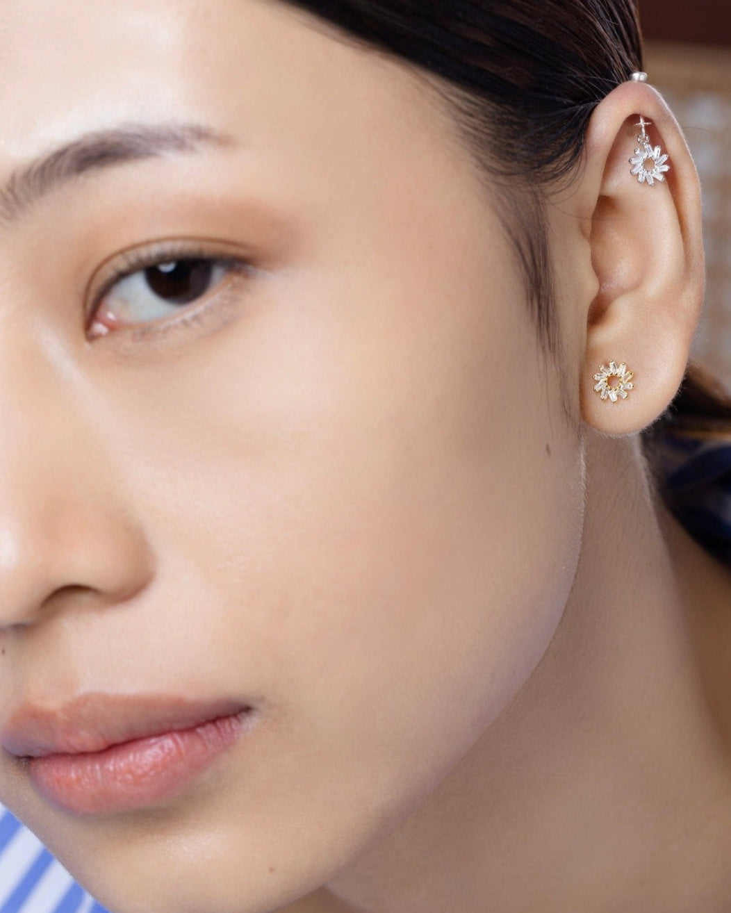 Circle Of Love Spiral Stud Earrings