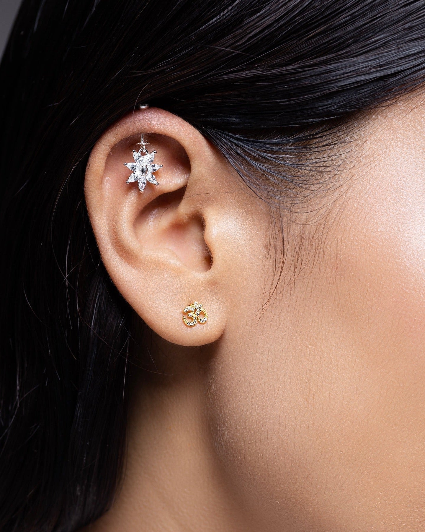 Aum  Om  Stud Earrings