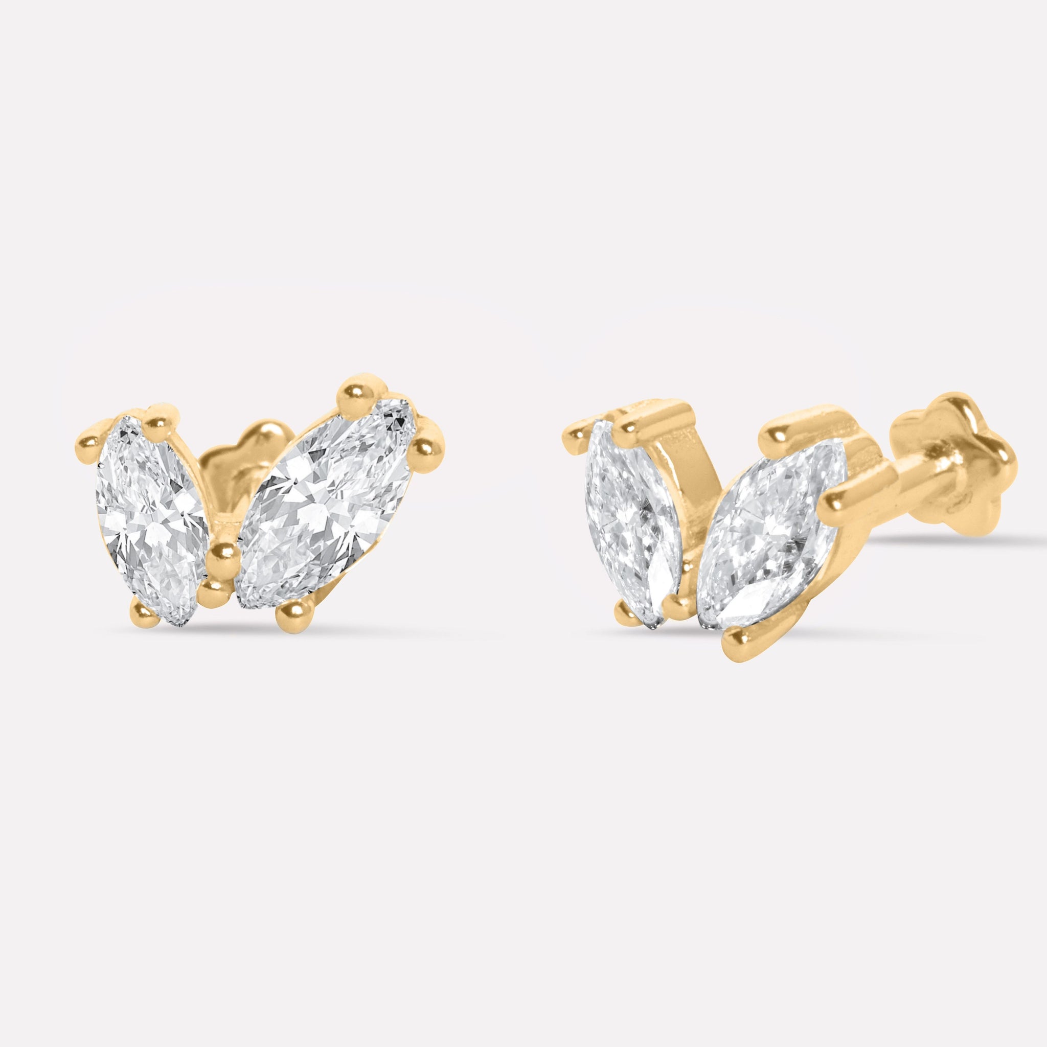 Petalixir Flat Back Stud Earrings