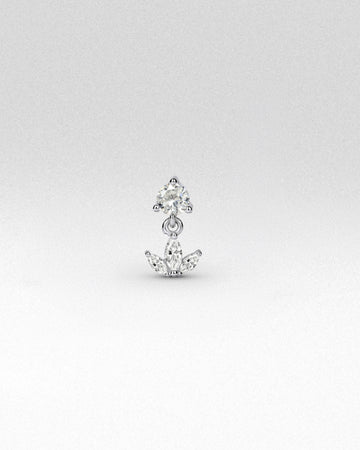 Vega Marquise Flatback Earrings