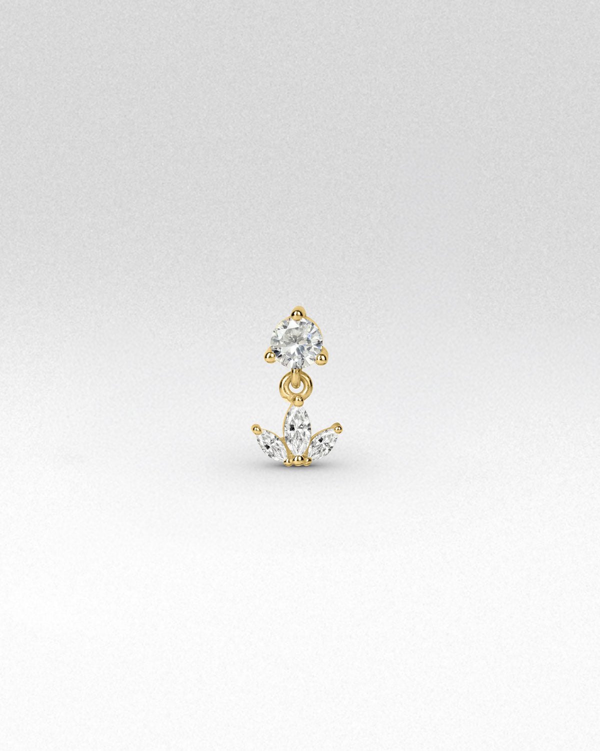 Vega Marquise Flatback Earrings