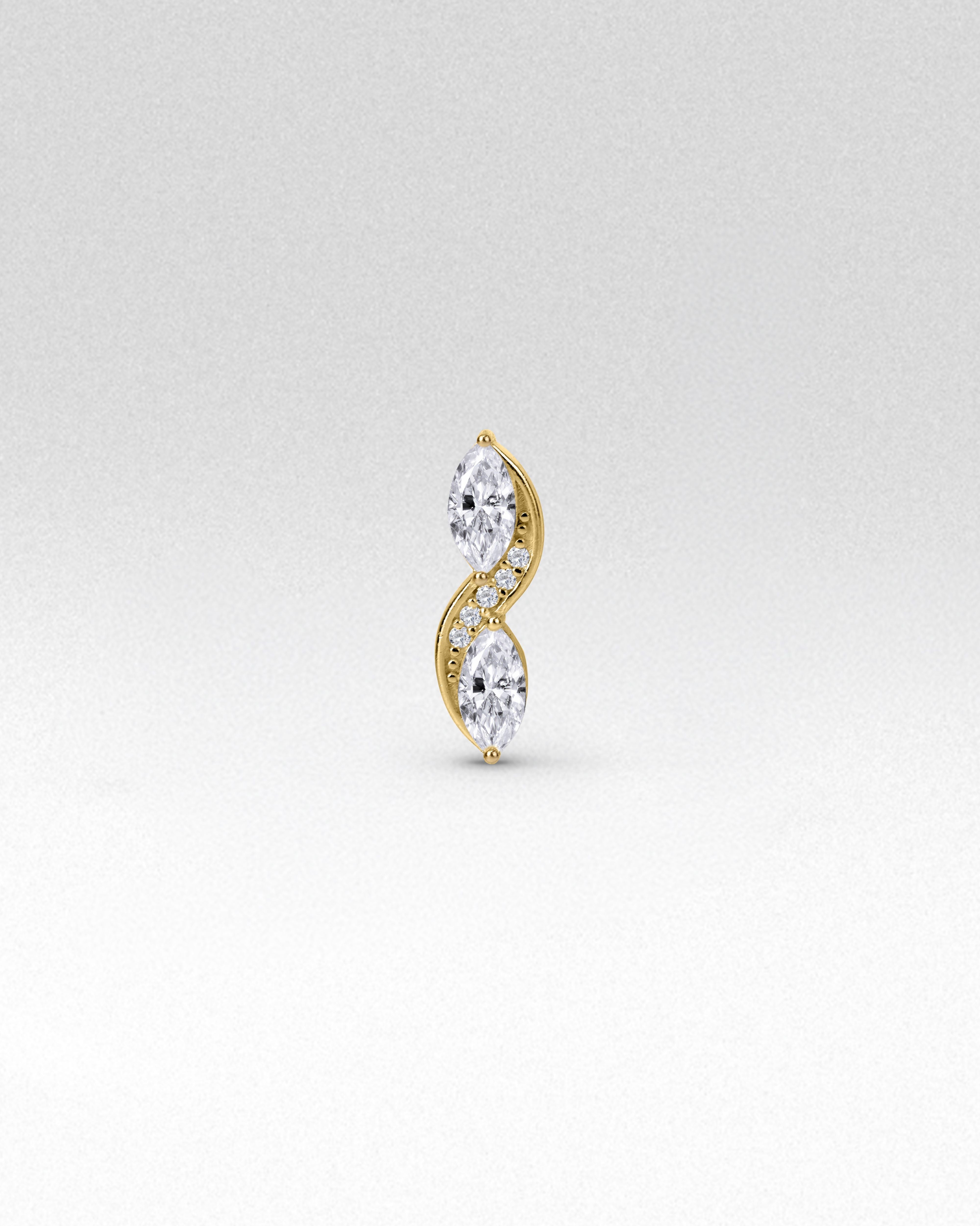 Ananta Marquise Climber Earrings