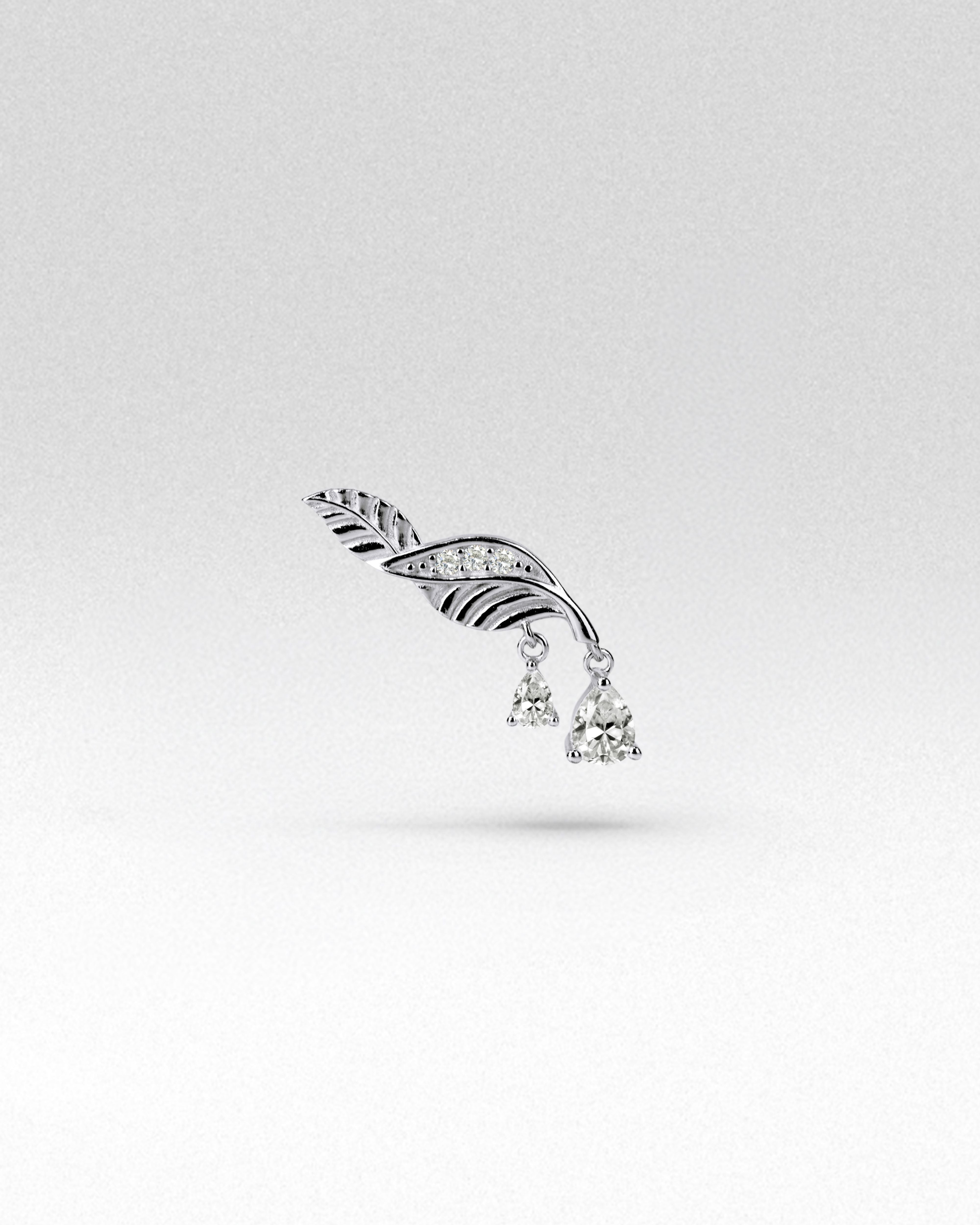 Parna Droplet Flatback Earrings