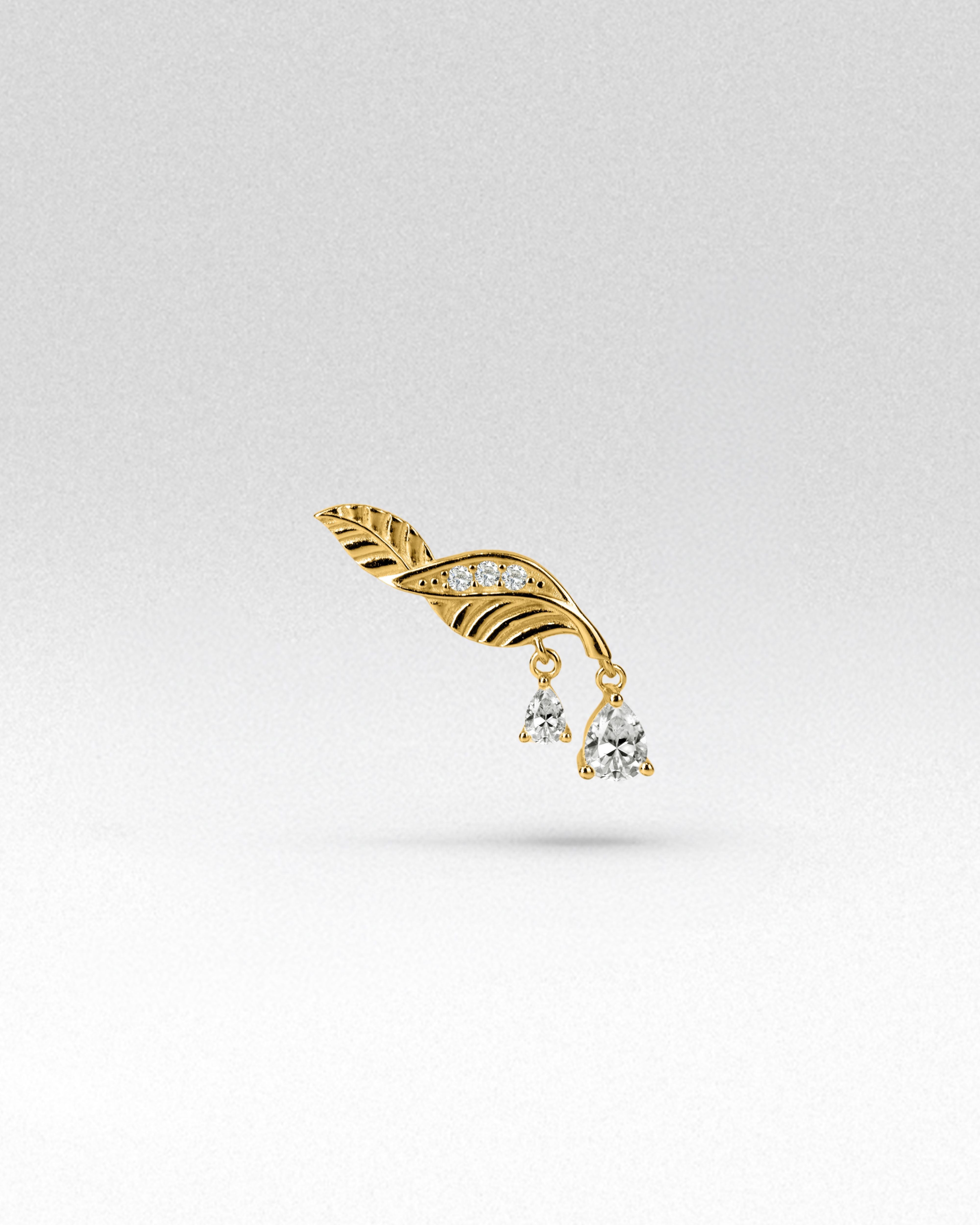 Parna Droplet Flatback Earrings