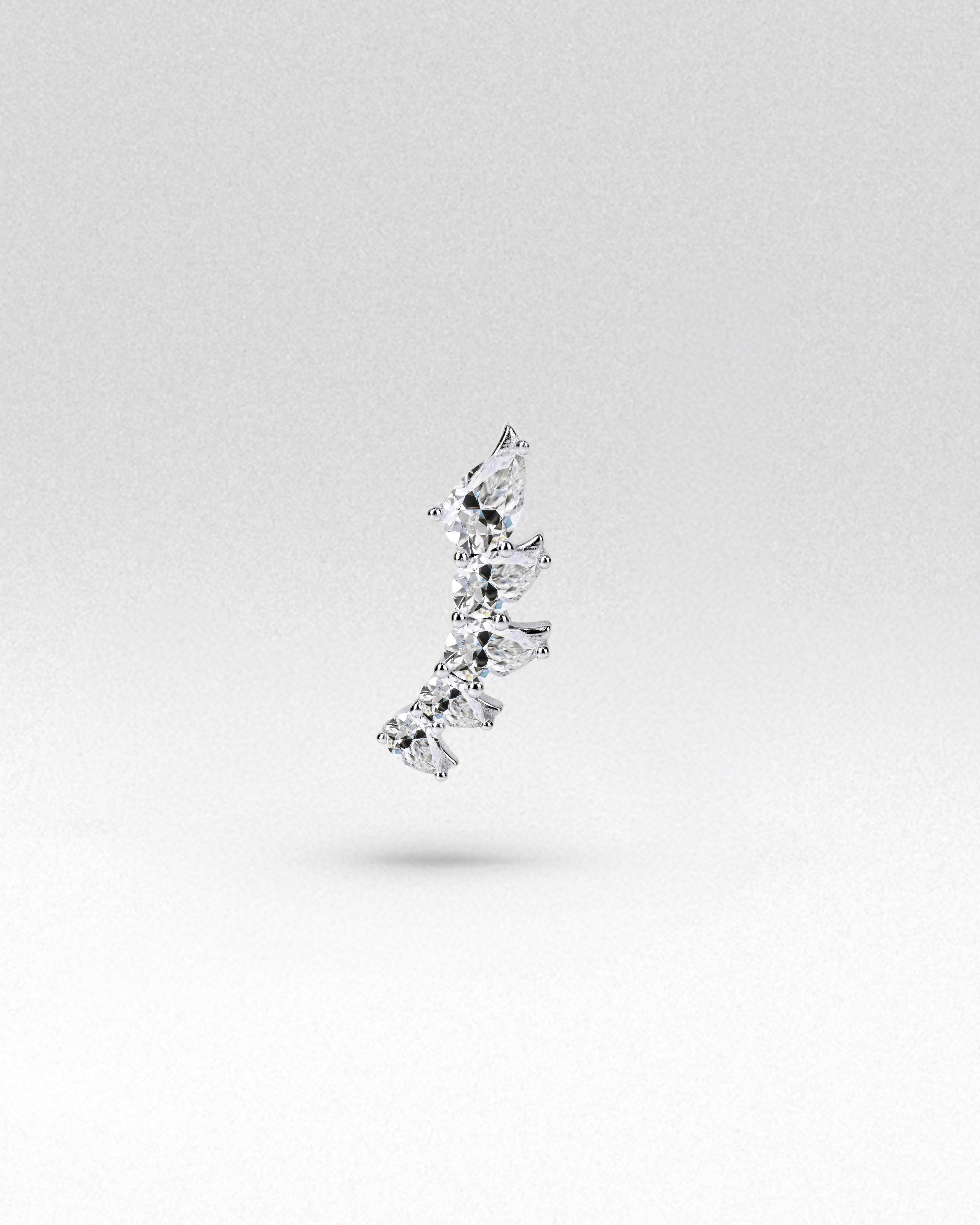 Lumina Stacked Flatback Stud