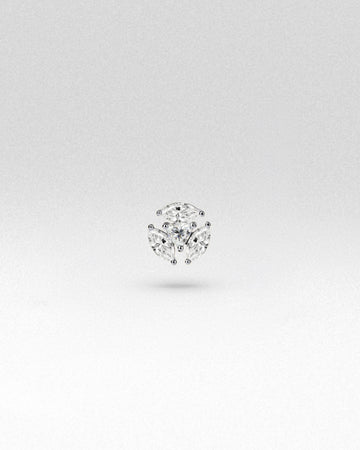Verve Solitaire Flatback Stud