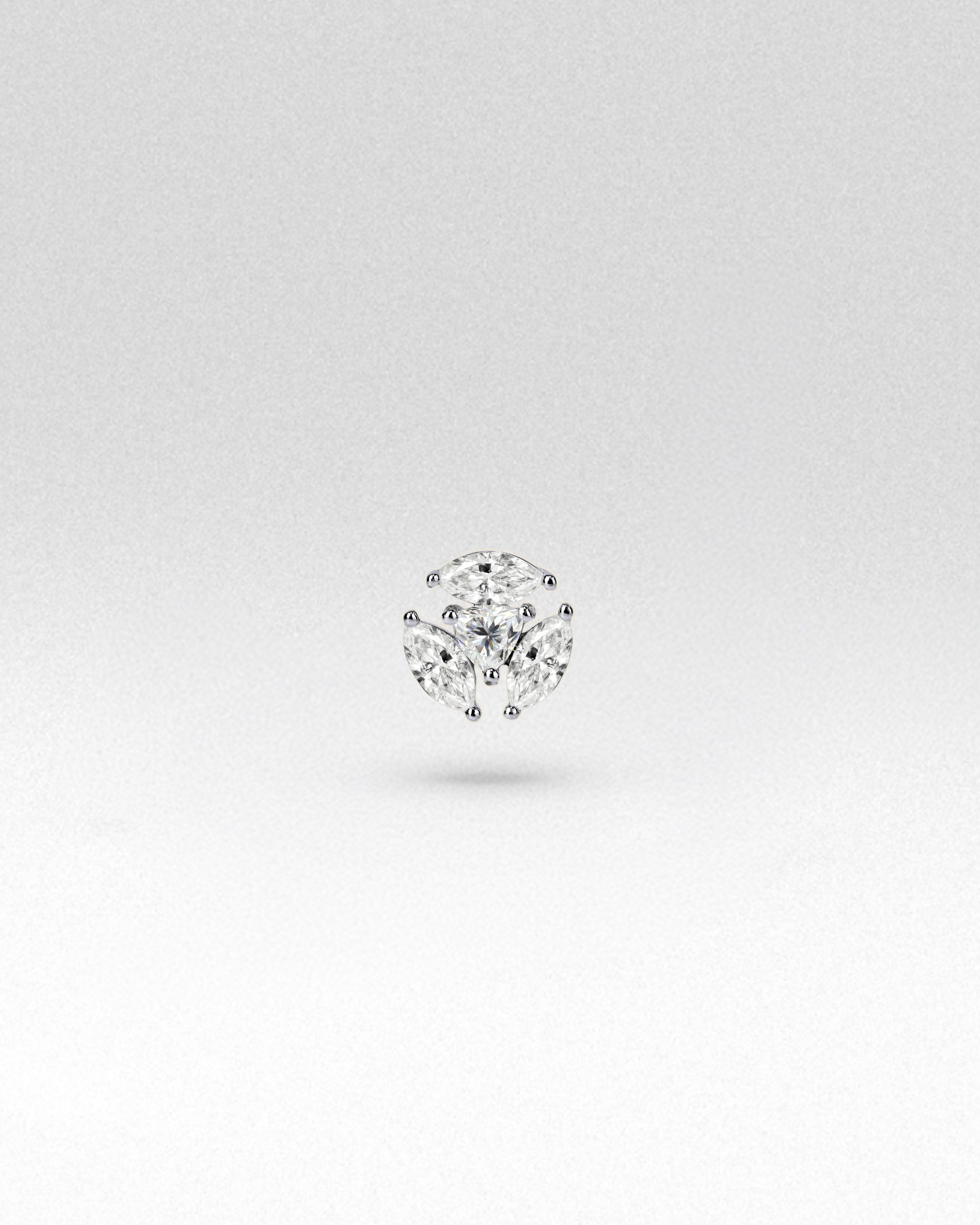 Verve Solitaire Flatback Stud