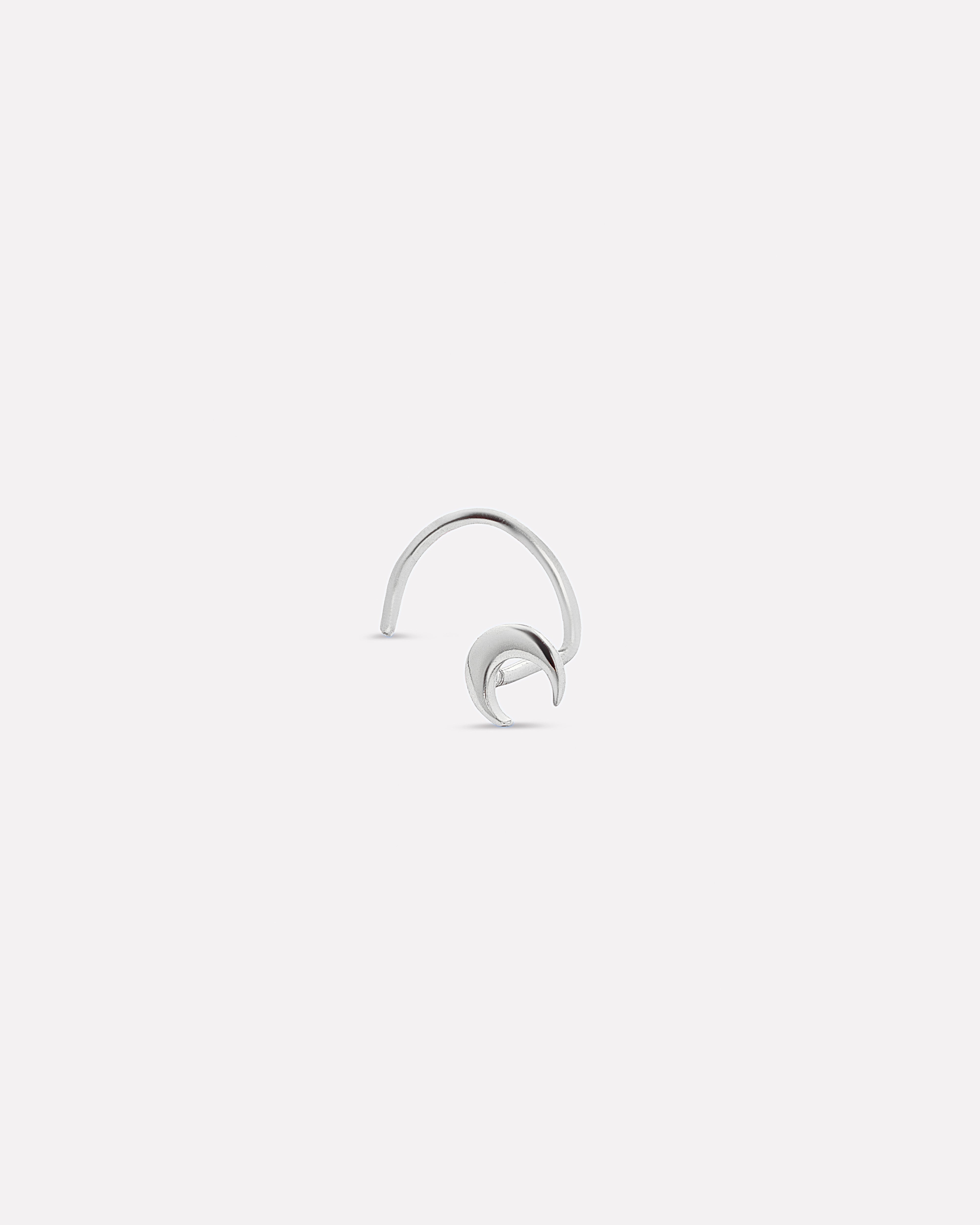 Crescent Moon Nose Pin